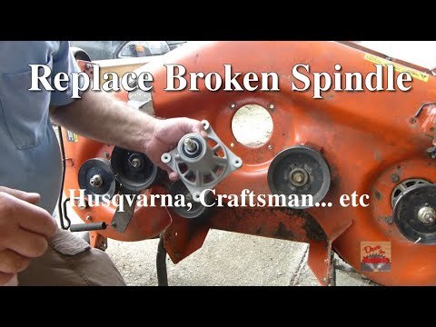 Replacing Deck Spindle assembly on Husqvarna Riding Mower