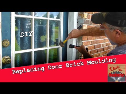 Replacing door brick moulding