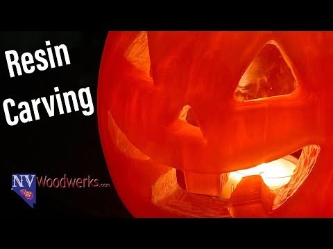 Resin Cast Jack O Lantern Halloween Decoration