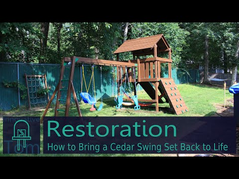 Restoration: How to Bring a Cedar Swing Set Back to Life