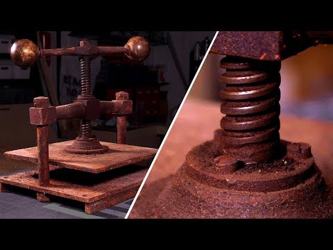 Restoring a RUSTY Book Press - Antique tool restoration!