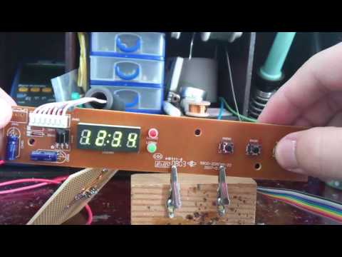 Reuse electronic parts - 7 segment display based on PT6964