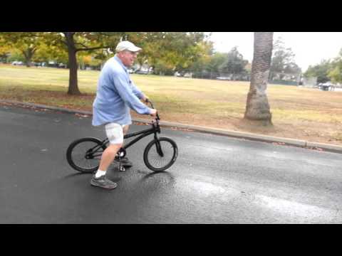 Reverse steering bike.