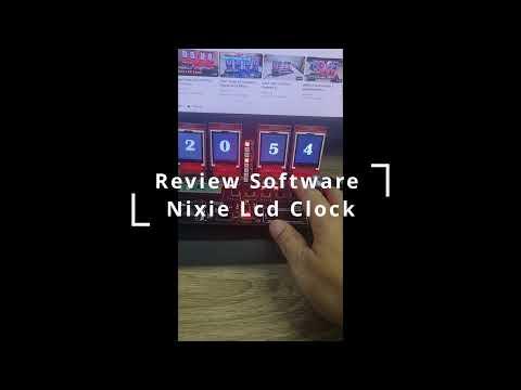 Review Software Nixie Lcd Clock #shorts#short#viral#status#subscribe#tiktok#gaming #video#trending