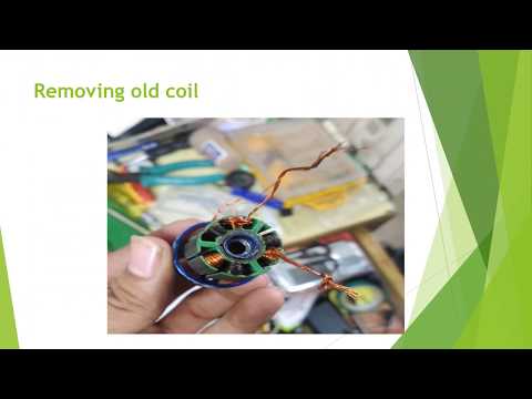 Rewinding a brushless motor