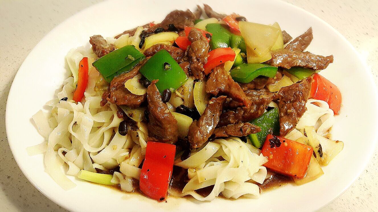 Rice Noodle with Beef &amp; Black Bean Sauce.jpg