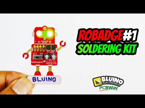 Robadge #1 - Soldering Electronic Badge Kit