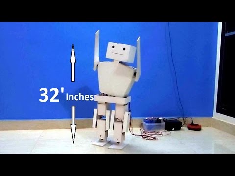 Robo dances for Jingunamani song from jilla! (using servo motors)