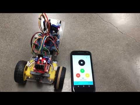 Robot Car Joystick Demonstration