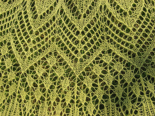 Rona Lace Shawl closeup