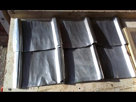 Roof tiles made from aluminium cans