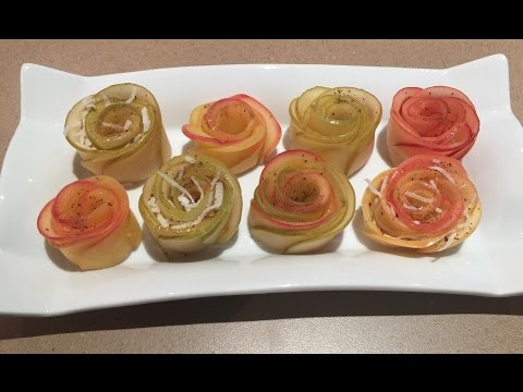 Rose Shaped Apple Dessert - Easy!