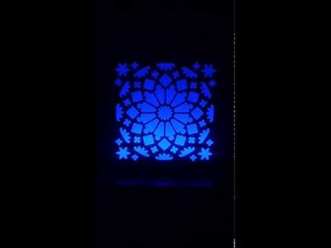 Rose Window Themed Night Light