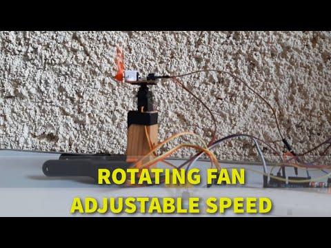 Rotating Fan using Servo motor and speed control