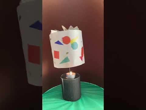 Rotating Lamp: Fan V1, Geometric Lampshade, Setup V1, Dark/Light Setting