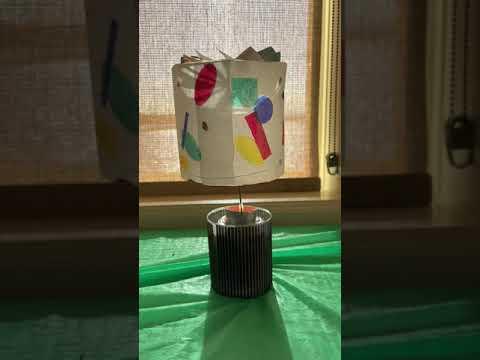 Rotating Lamp: Fan V1, Geometric Lampshade, Setup V1, Light Setting