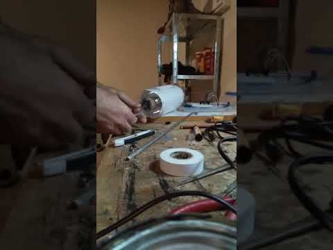 Routing wires through bottle