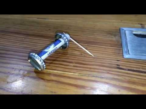 Rubberband powered Autonomous Vehicle - Trial 1