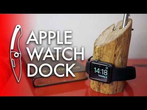 Rustic DIY Apple Watch Dock/Stand