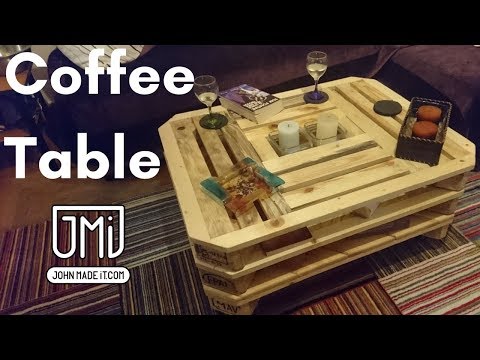 Rustic pallet wood coffee table - Home Project