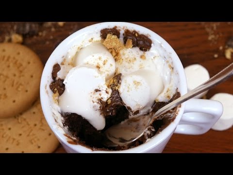 S'mores (Chocolate, Biscuit &amp;amp; Marshmallow) Microwave Mug Cake - Treat Factory