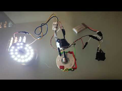 SCIENCE PROJECTS : small generator prototype lighting 230V bulb 9 W