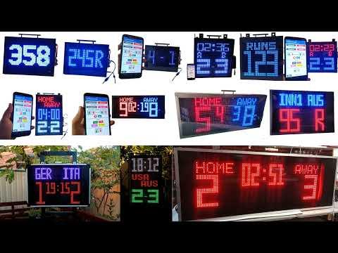 SCOREDUINO-DMD: A platform/DIY module for building your own cricket, soccer and tennis scoreboards.