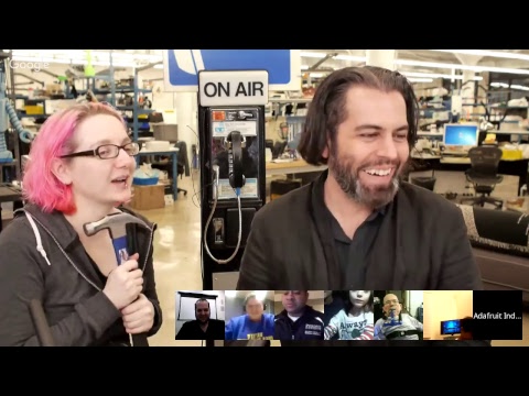 SHOW-AND-TELL Google+ LIVE Hangout! 3/29/17 (video) @adafruit #adafruit