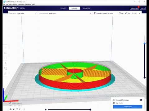 SIMULACI&Oacute;N_ULTIMAKER CURA_BRAZO MEC&Aacute;NICO_ CHRISTIAN ROMERO