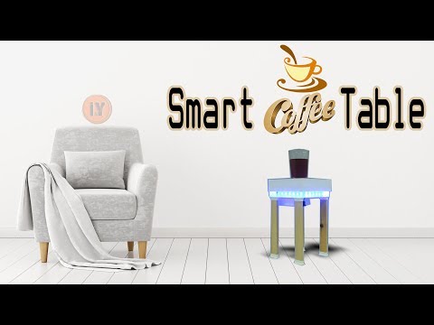 SMART COFFEE TABLE Using Arduino and RGB with Epoxy Resin