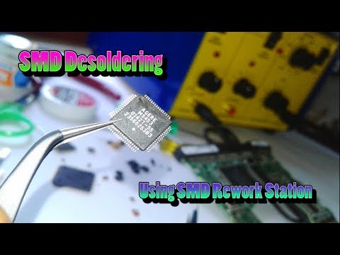 SMD Desoldering Using SMD Rework Station (Hot air) (Simple and easy method)