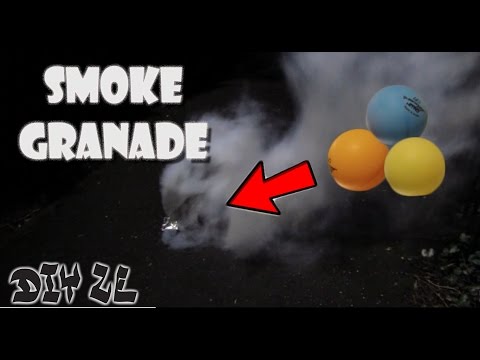 SMOKE GRENADE DIY EASY (made out of ping pong balls)