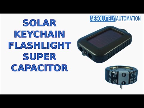 SOLAR KEYCHAIN FLASHLIGHT SUPER CAPACITOR