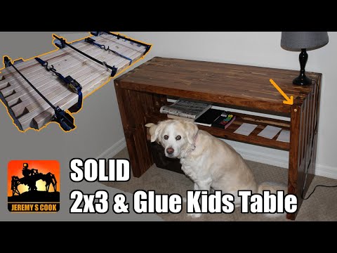 SOLID Kids Table with 2x3 Lumber and Glue [Howto]