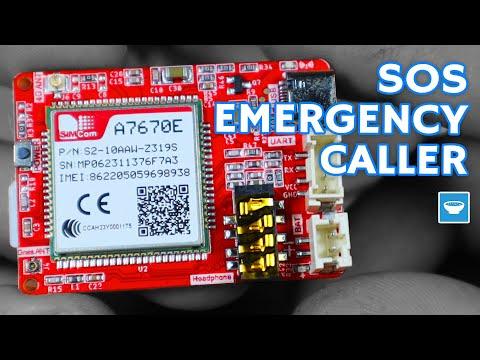 SOS Emergency Caller Prototype with NodeMCU and Crowtail-4G SIM A7670E