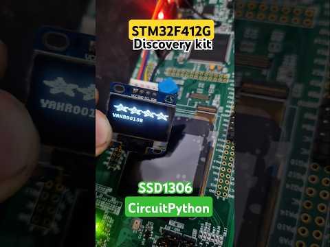 STM32F412G-Discovery 2 : CircuitPython+SSD1306 OLED #trending #stm32