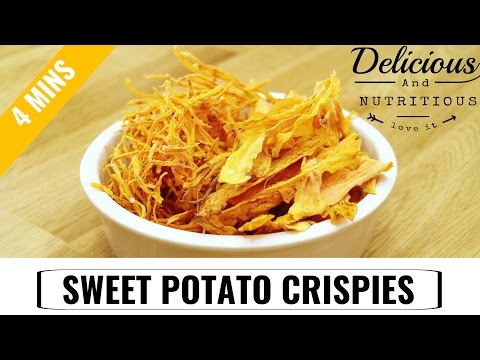 SWEET POTATO CRISPIES in 4 MINUTES