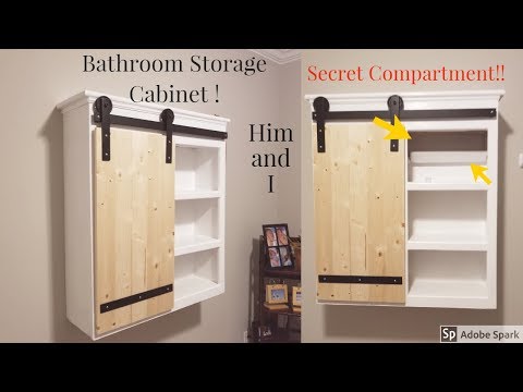 Safe and Secure Bathroom storage with secret hiding spot