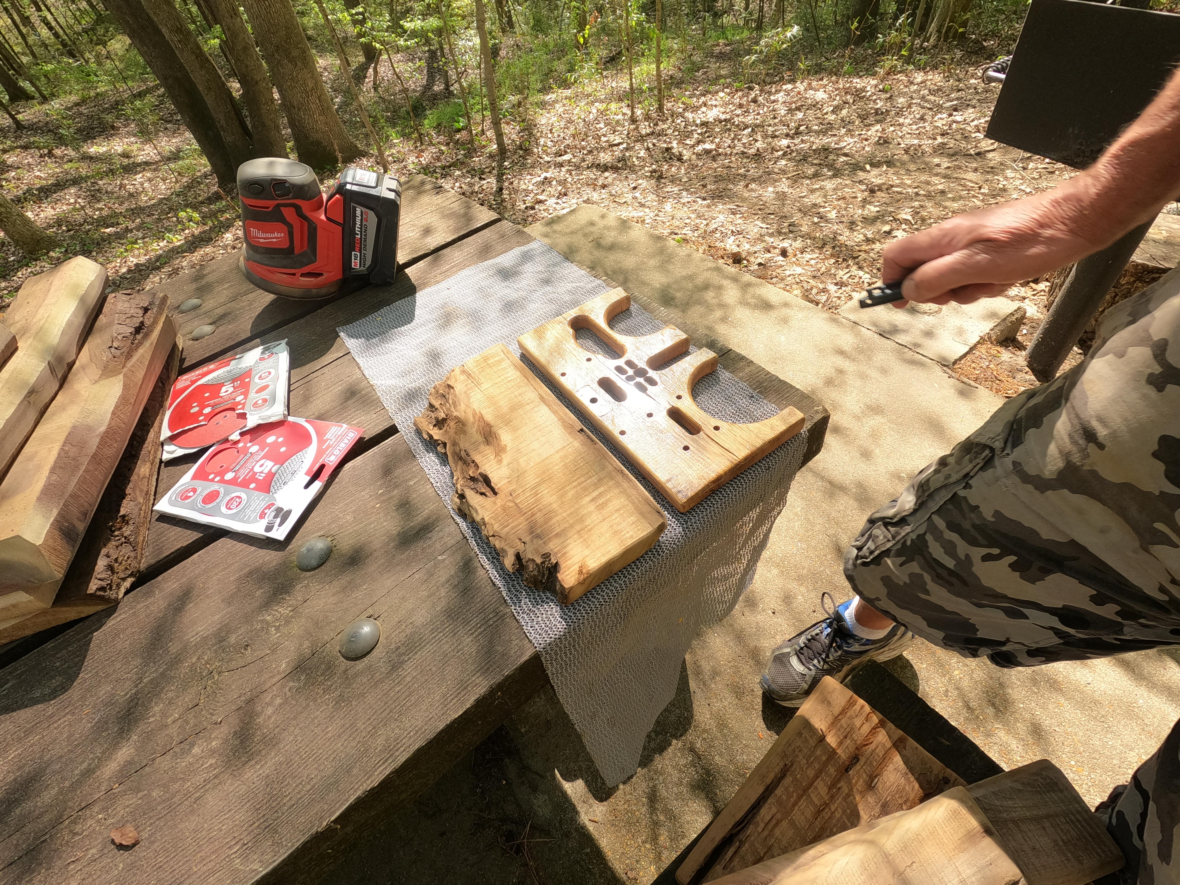 Sanding Sinker Cypress for Rustic Cypress Sofa Server (2).JPG