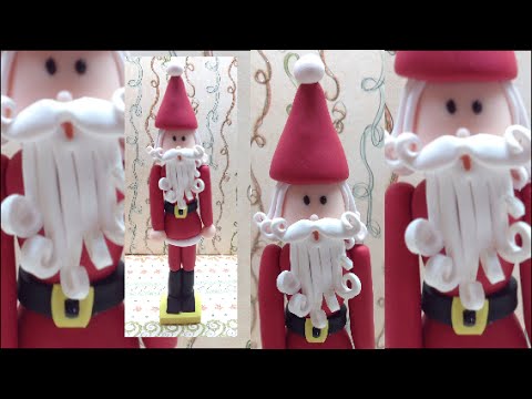 Santa Nutcracker/ Quebra Nozes Pai Natal - Polymer clay (Fimo)