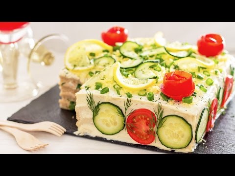 Savory Tuna Sandwich Cake Recipe (Sm&amp;ouml;rg&amp;aring;st&amp;aring;rta) | HappyFoods