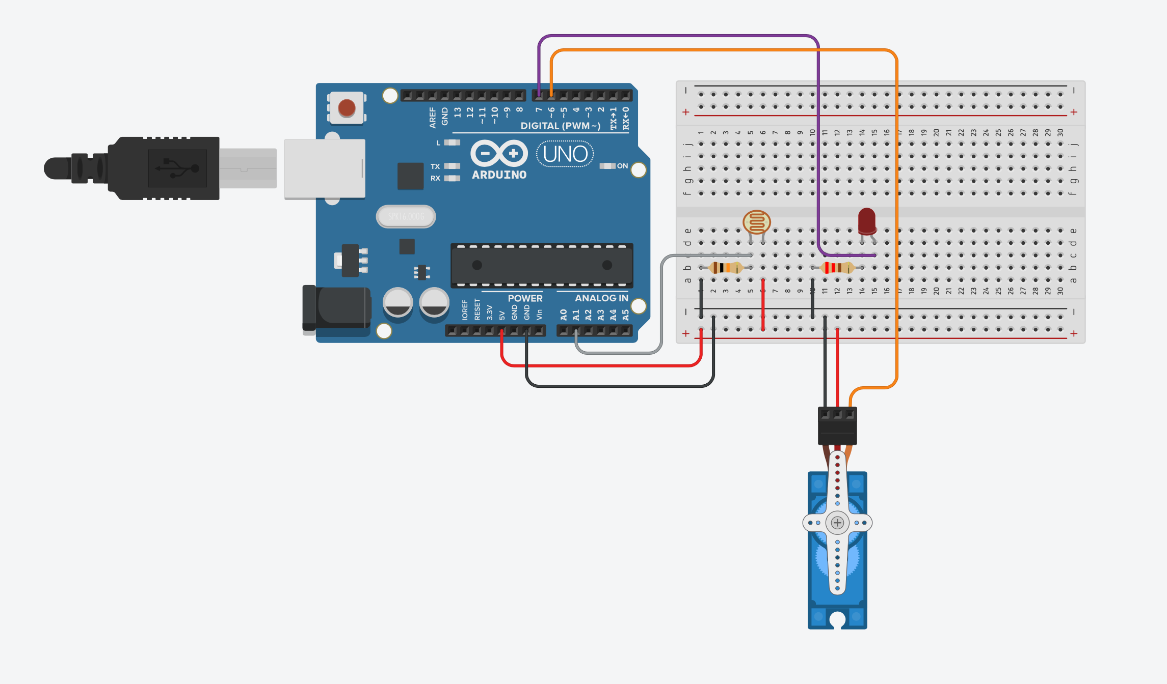 Schematic - Arduino Chrome Dino Game Player.png