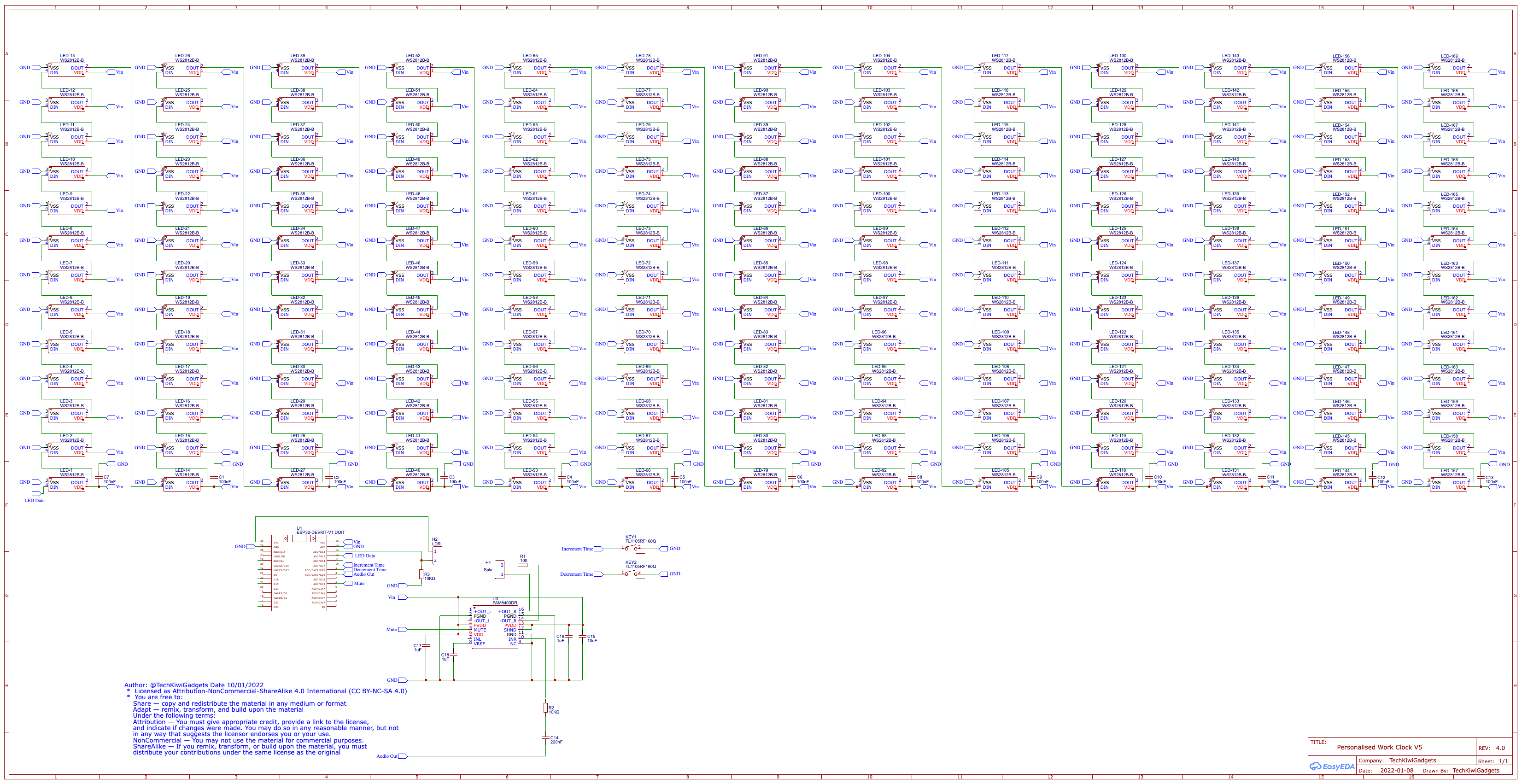 Schematic_Personalised Word Clock V5_2022-04-15.png