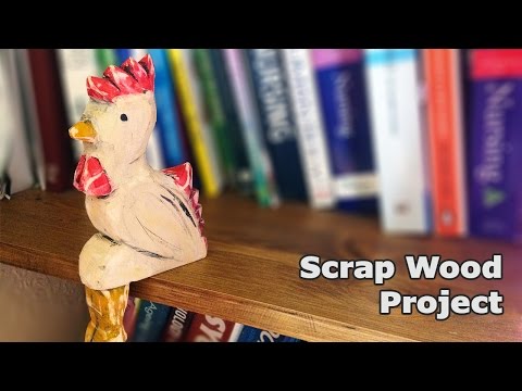 Scrap Wood Chicken Ornament