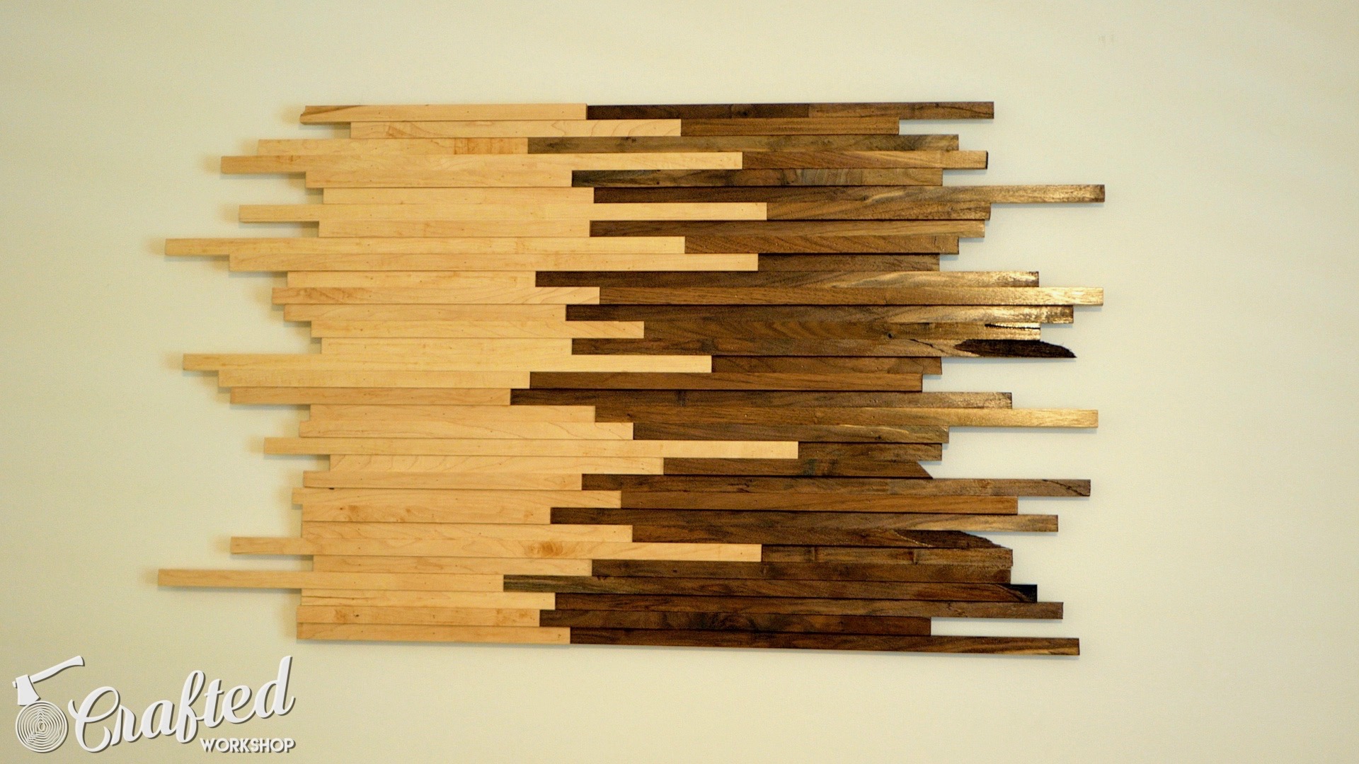 Scrap Wood Wall Art Made From Walnut &amp; Maple | How To Build - Woodworking - 13.jpg