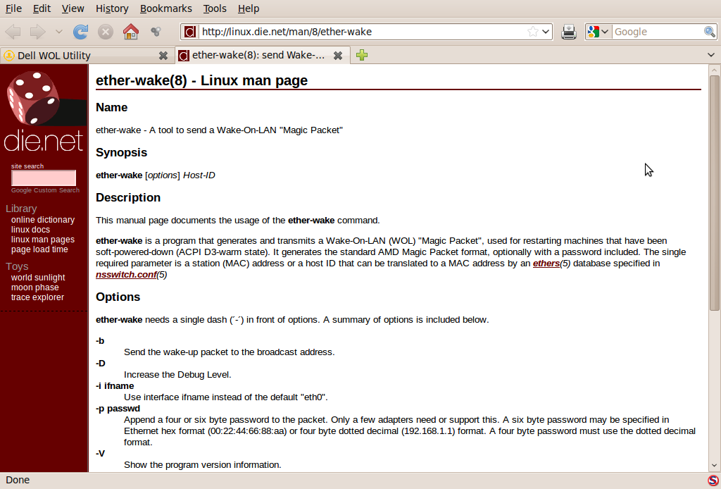 Screenshot-ether-wake(8): send Wake-On-LAN Magic Packet - Linux man page - Mozilla Firefox.png