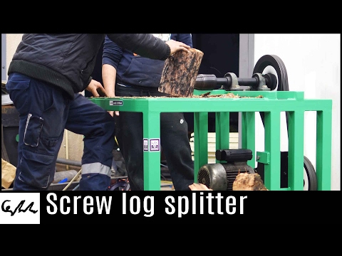 Screw log splitter