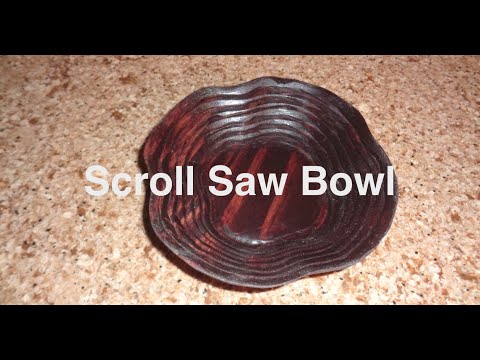 Scroll Saw Spiral Wooden Bowl