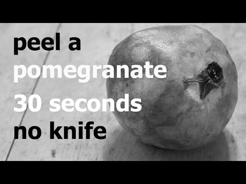 Seconds to Peel a Pomegranate NO Knife - A How to Frugal Fridays