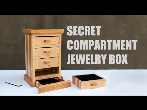 Secret Compartment Jewelry Box